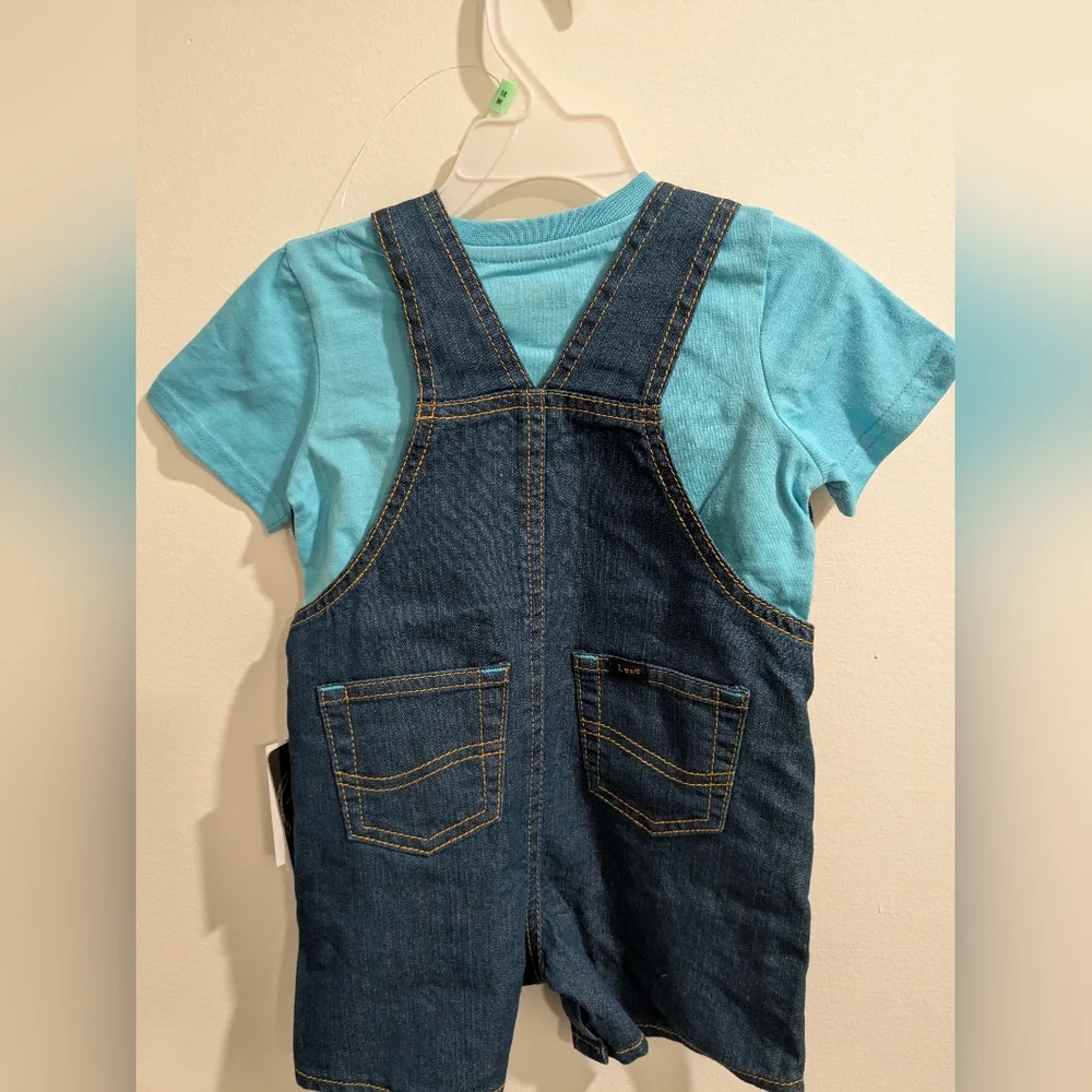 NWT Lee Blue Denim Overall Set - Picture 3 of 3